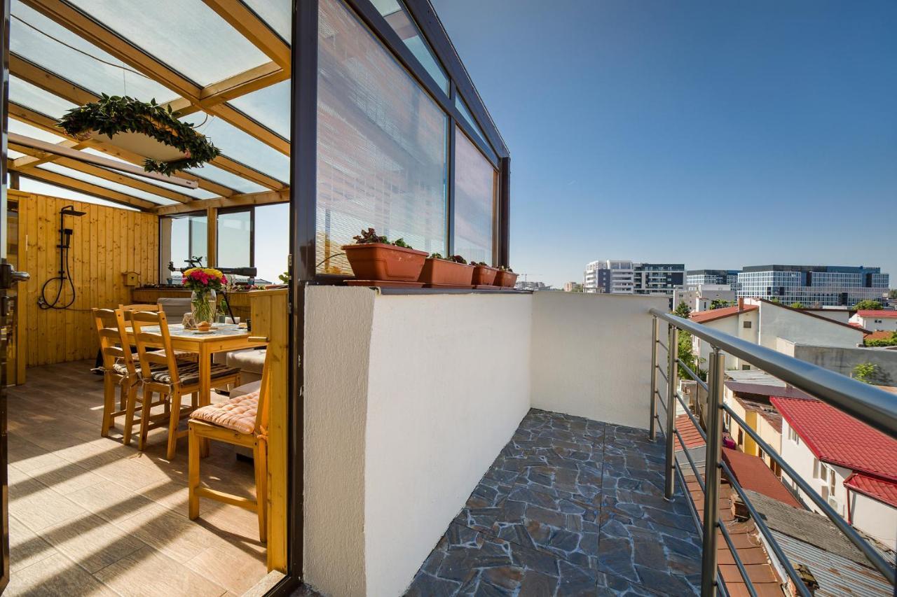 Bucharest Penthouse With Sauna And Terrace Ngoại thất bức ảnh